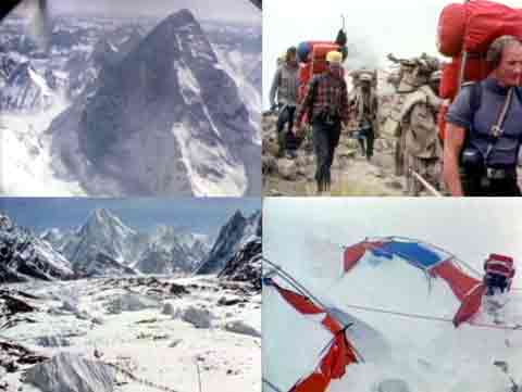 
K2 West Face From The Air, Trekking, Porter Train With Gasherbrum IV, Camp 2 On K2 Northwest Ridge In Storm - Karakoram DVD
